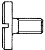 DIN 921 Винт с большой плоской цилиндрической головкой с прямым шлицем