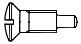 DIN 924 Винт с полупотайной головкой со шлицем и цапфой