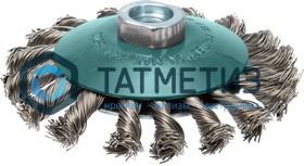 Щетка для УШМ тарелка 115 мм, М14, жгутовая, сталь № 62 ПрофОснастка Мастер -  магазин крепежа «ТАТМЕТИЗ»