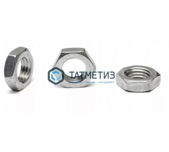 Гайка низкая DIN 936, оц М12 Гайка низкая DIN 936, оц М12