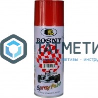 Краска аэроз. BOSNY 520 мл. №023  КРАСНАЯ насыщенная -  магазин крепежа «ТАТМЕТИЗ»