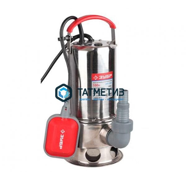 Насос погружной для грязной воды, корпус из нержавеющей стали, ЗУБР Насос погружной для грязной воды, корпус из нержавеющей стали, ЗУБР