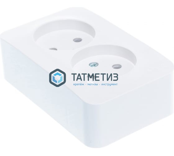 Розетка 2-м ОП BLANCA 16А 250В без заземл., бел., с изолирующей пластиной, без шторок Розетка 2-м ОП BLANCA 16А 250В без заземл., бел., с изолирующей пластиной, без шторок