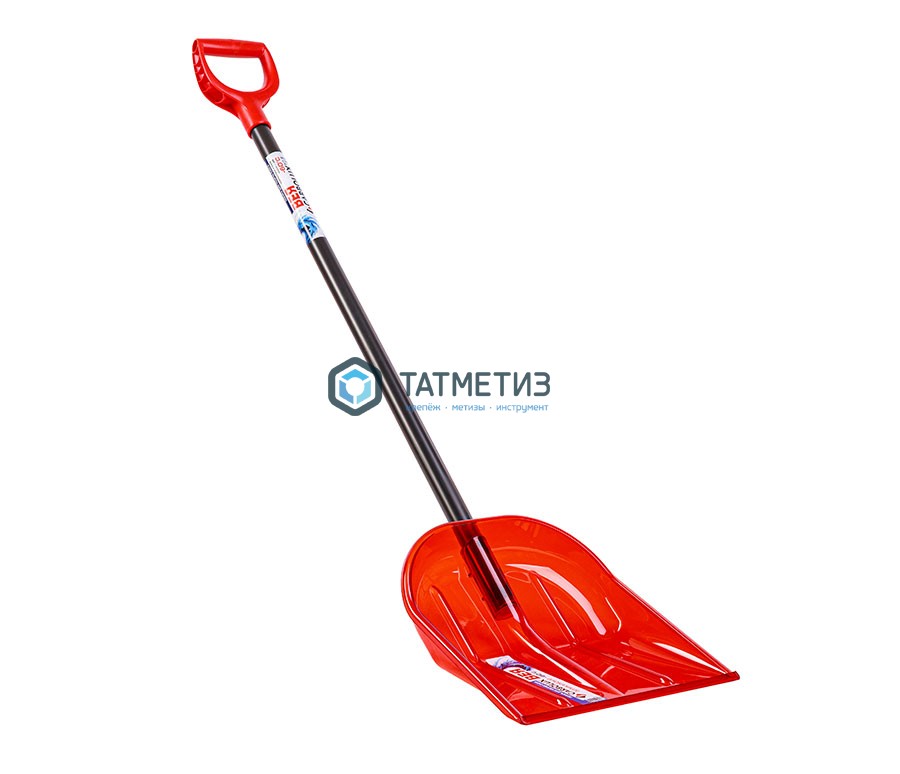 Лопата снеговая CARBOLUX ВЕЯ 340х380х1350мм, поликарбонат -  магазин «ТАТМЕТИЗ»