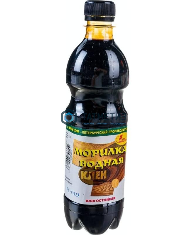 Морилка ВОДНАЯ,  КЛЕН  0,5л/12 Морилка ВОДНАЯ,  КЛЕН  0,5л/12