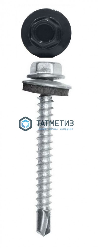 Саморез окраш.кров. 4,8х50 (51) /7024/ (2000 шт/уп) KENNER (Тайвань) -  магазин «ТАТМЕТИЗ»