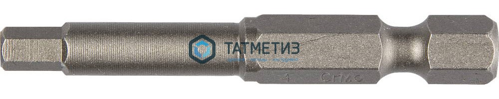 Бита HEX  4- 50, магнит, S2 "Quadro Torsion" (10 шт/уп) -  магазин «ТАТМЕТИЗ»