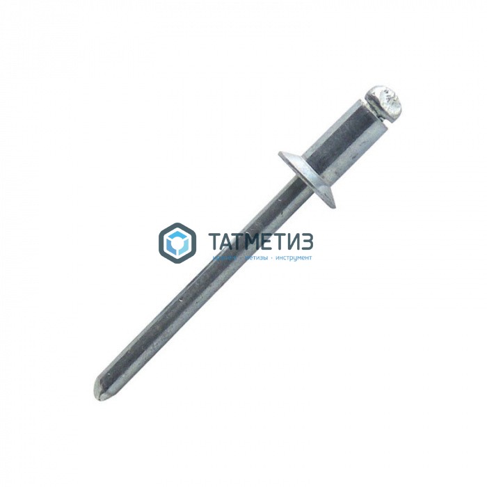 Заклепки потайные вытяжные алюм/сталь 4,8х16 |  «ТАТМЕТИЗ» Заклепки потайные вытяжные алюм/сталь 4,8х16 -  магазин «ТАТМЕТИЗ»