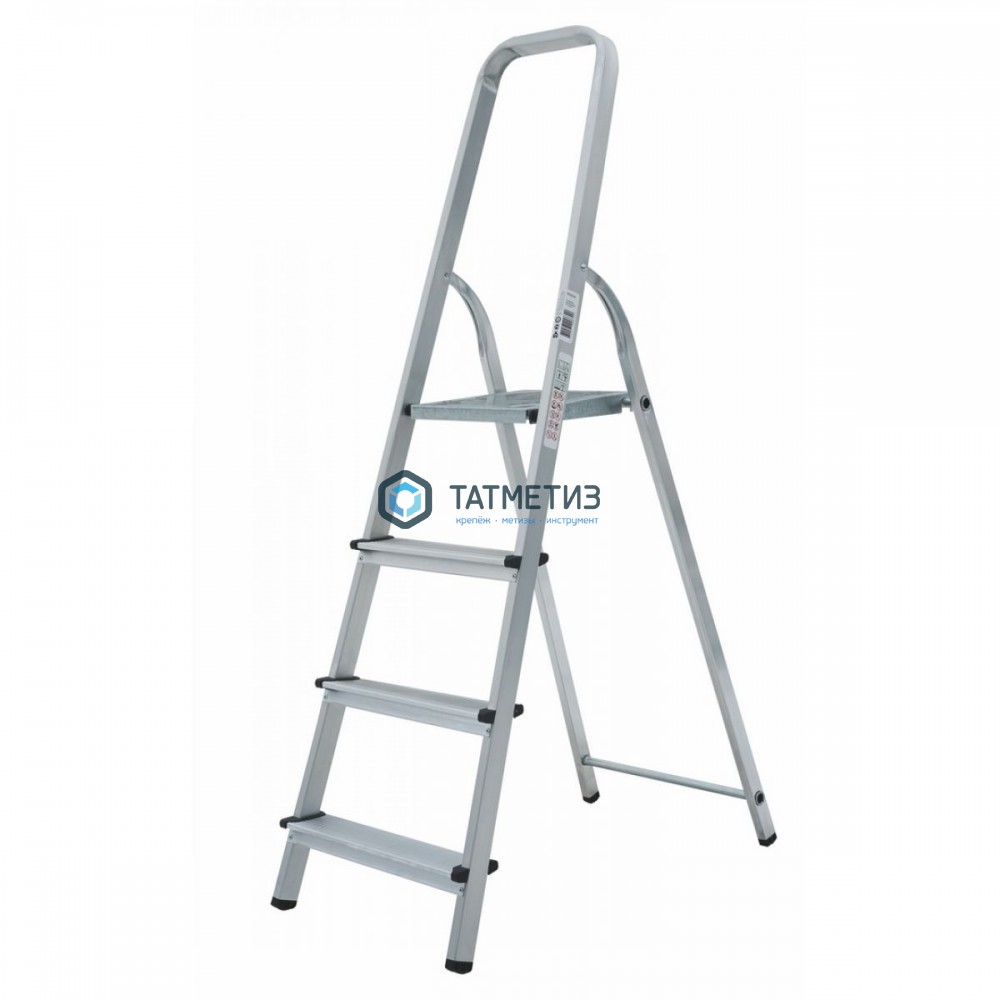 Стремянка 4 ступени, алюминиевая, шир. ступени  80 мм NV |  «ТАТМЕТИЗ» Стремянка 4 ступени, алюминиевая, шир. ступени  80 мм NV -  магазин «ТАТМЕТИЗ»
