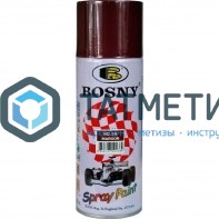 Краска аэроз. BOSNY 520 мл. №038  БОРДОВАЯ |  «ТАТМЕТИЗ» Краска аэроз. BOSNY 520 мл. №038  БОРДОВАЯ -  магазин крепежа «ТАТМЕТИЗ»
