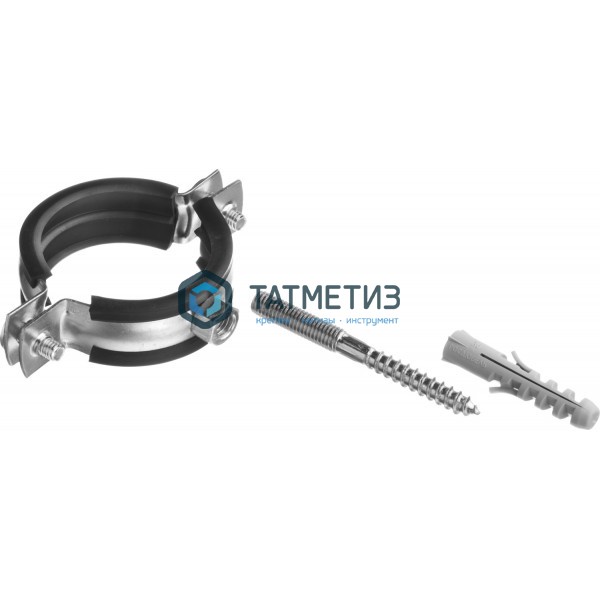 Хомут  16-20мм (3/8) сантехнический с гайкой М8 (300 шт/уп) S Хомут  16-20мм (3/8) сантехнический с гайкой М8 (300 шт/уп) S