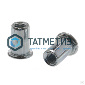 Заклепка-гайка с пот бортом и насечками А4 М 8 х 19 |  «ТАТМЕТИЗ» Заклепка-гайка с пот бортом и насечками А4 М 8 х 19 -  магазин крепежа «ТАТМЕТИЗ»