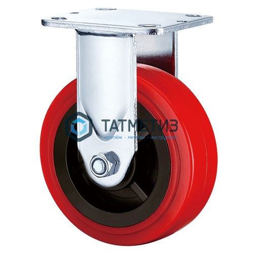 Колесо большегрузное ПОЛИУРЕНТАН, нейлоновый обод, НЕповоротное d 125 мм |  «ТАТМЕТИЗ» Колесо большегрузное ПОЛИУРЕНТАН, нейлоновый обод, НЕповоротное d 125 мм -  магазин «ТАТМЕТИЗ»