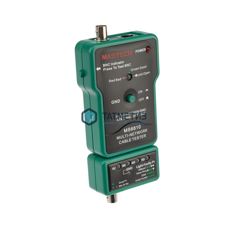 Тестер кабеля с генератором сигнала MASTECH MS6810 Тестер кабеля с генератором сигнала MASTECH MS6810