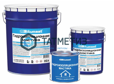 Мастика гидроизоляционная  5 л BITUMAST |  «ТАТМЕТИЗ» Мастика гидроизоляционная  5 л BITUMAST -  магазин крепежа «ТАТМЕТИЗ»