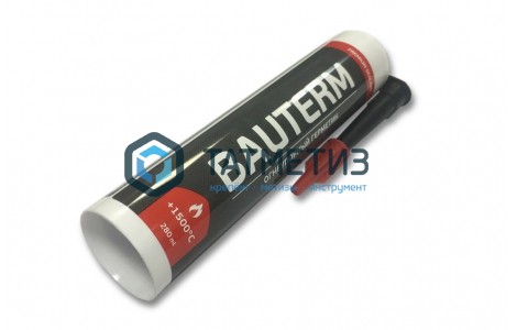 Герметик для печей огнеупорный 1500°С черный силикатный BAUTERM (12 шт/уп) -  магазин «ТАТМЕТИЗ»