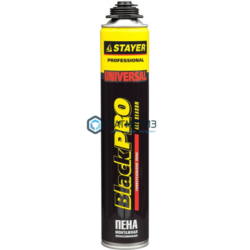 Монтажная пена STAYER 65, адаптер, всесезонная, 750мл Монтажная пена STAYER 65, адаптер, всесезонная, 750мл