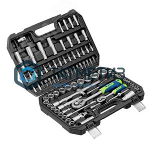 Набор инструментов, 1/2", 1/4", пластиковый кейс 94 предмета// Сибртех |  «ТАТМЕТИЗ» Набор инструментов, 1/2", 1/4", пластиковый кейс 94 предмета// Сибртех -  магазин «ТАТМЕТИЗ»