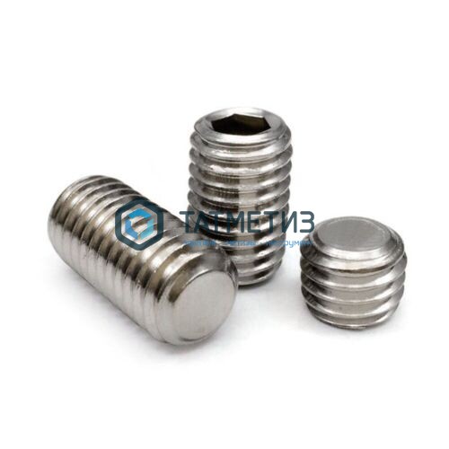 Винт установочный с тупым концом, внутренний шестигранник ИСО 4026 [ДИН 913] А2 M 3X 4 -  магазин крепежа «ТАТМЕТИЗ»