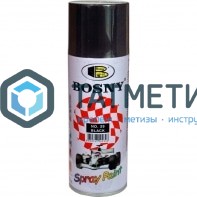 Краска аэроз. BOSNY 520 мл. №039  ЧЕРНАЯ глянцевая -  магазин крепежа «ТАТМЕТИЗ»