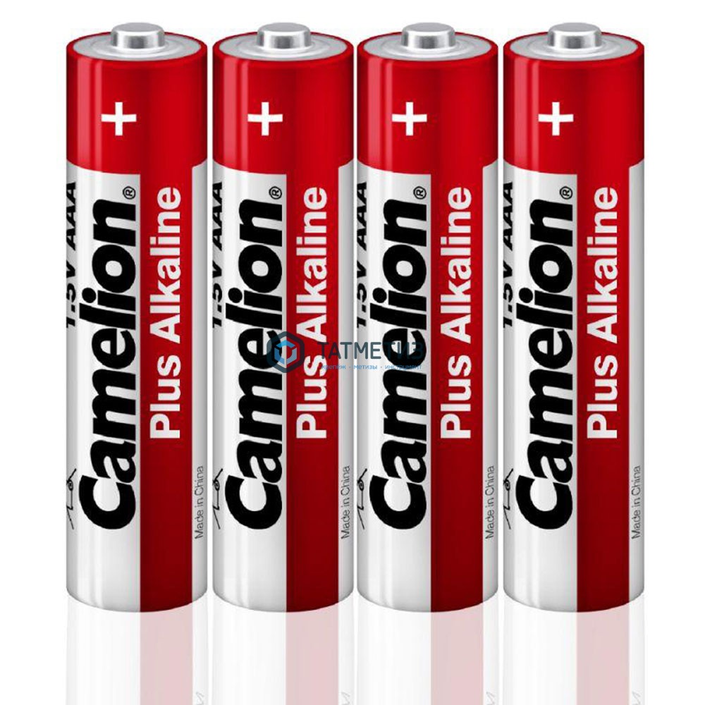 Батарейка алкалиновая тип AAA / LR03 1.5В Plus Alkaline 1.5В (уп.4шт) Camelion 12553 -  магазин «ТАТМЕТИЗ»
