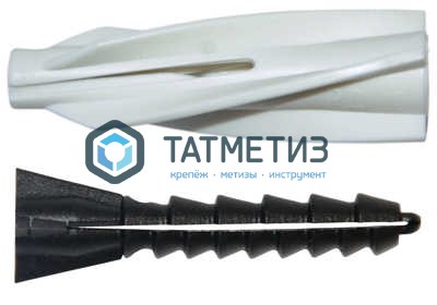 Дюбель д/газобетона нейлон  8х55  (200 шт/уп) ТК |  «ТАТМЕТИЗ» Дюбель д/газобетона нейлон  8х55  (200 шт/уп) ТК -  магазин крепежа «ТАТМЕТИЗ»