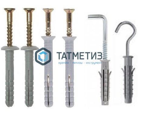 Дюбель-гвоздь  8х160 потай (50 шт/уп) KK |  «ТАТМЕТИЗ» Дюбель-гвоздь  8х160 потай (50 шт/уп) KK -  магазин крепежа «ТАТМЕТИЗ»