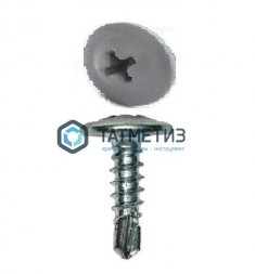 Саморез п/ш сверло 4,2x16  RAL 7004 -  магазин крепежа «ТАТМЕТИЗ»