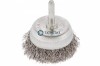 Щетка для дрели чашка  65 мм, со шпилькой, витая проволока, 0,3мм// Сибртех |  «ТАТМЕТИЗ» Щетка для дрели чашка  65 мм, со шпилькой, витая проволока, 0,3мм// Сибртех -  магазин «ТАТМЕТИЗ»