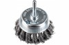 Щетка для дрели чашка  65 мм, крученая металлическая проволока// Matrix |  «ТАТМЕТИЗ» Щетка для дрели чашка  65 мм, крученая металлическая проволока// Matrix -  магазин «ТАТМЕТИЗ»