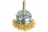 Щетка для дрели чашка  50 мм, со шпилькой, латунированная витая проволока// Matrix |  «ТАТМЕТИЗ» Щетка для дрели чашка  50 мм, со шпилькой, латунированная витая проволока// Matrix -  магазин «ТАТМЕТИЗ»