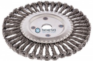 Щетка для УШМ дисковая 200 мм, 22,2 мм, крученая проволока 0,5 мм// Сибртех -  магазин крепежа «ТАТМЕТИЗ»