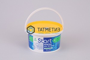 Краска ВД  СТАРТ для ПОТОЛКОВ белоснежная 3 кг-./4 -  магазин крепежа «ТАТМЕТИЗ»