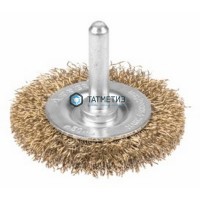 Щетка для дрели дисковая  50 мм, STAYER "PROFESSIONAL", витая латун. стальная проволока 0,3мм -  магазин крепежа «ТАТМЕТИЗ»
