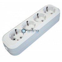 Колодка удлинителя 4-м с/з АВС-пл. UNIVersal E304 -  магазин крепежа «ТАТМЕТИЗ»