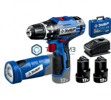 Дрель-шуруповерт 20 В, 50 Н·м, 2 АКБ (2 А·ч), в кейсе, ЗУБР Т7 Профессионал |  «ТАТМЕТИЗ» Дрель-шуруповерт 20 В, 50 Н·м, 2 АКБ (2 А·ч), в кейсе, ЗУБР Т7 Профессионал -  магазин крепежа «ТАТМЕТИЗ»