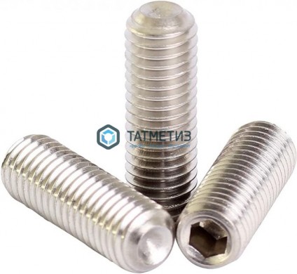 Винт установочный с засверл. концом, внутренний шестигранник ИСО 4029 (ДИН 916) А2 M 5X 8 |  «ТАТМЕТИЗ» Винт установочный с засверл. концом, внутренний шестигранник ИСО 4029 (ДИН 916) А2 M 5X 8 -  магазин крепежа «ТАТМЕТИЗ»