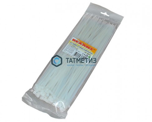 Хомут-стяжка нейлон  300 х 3,6  (100 шт/уп)  REXANT |  «ТАТМЕТИЗ» Хомут-стяжка нейлон  300 х 3,6  (100 шт/уп)  REXANT -  магазин крепежа «ТАТМЕТИЗ»