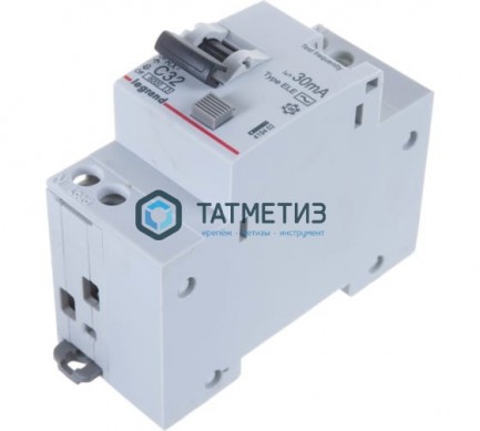 Выключатель авт.дифференциального тока 1п C 32 А 30 мА тип AC 6 кА (1P+N) RX3 Legrand |  «ТАТМЕТИЗ» Выключатель авт.дифференциального тока 1п C 32 А 30 мА тип AC 6 кА (1P+N) RX3 Legrand -  магазин крепежа «ТАТМЕТИЗ»