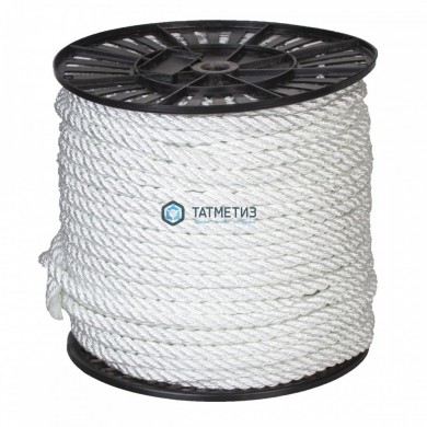 Канат крученый ПАТ 10 мм БЕЛ тросовой свивки |  «ТАТМЕТИЗ» Канат крученый ПАТ 10 мм БЕЛ тросовой свивки -  магазин крепежа «ТАТМЕТИЗ»