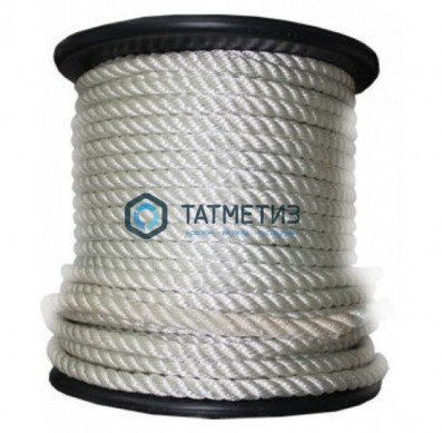 Канат крученый ПАТ 16 мм БЕЛ тросовой свивки |  «ТАТМЕТИЗ» Канат крученый ПАТ 16 мм БЕЛ тросовой свивки -  магазин крепежа «ТАТМЕТИЗ»