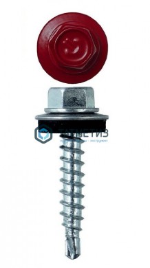 Саморез окраш.кров. 4,8х29 /3005/  (250 шт/уп) ТК |  «ТАТМЕТИЗ» Саморез окраш.кров. 4,8х29 /3005/  (250 шт/уп) ТК -  магазин крепежа «ТАТМЕТИЗ»