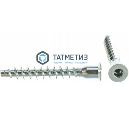 Евровинт 7х50 (2 000 шт/уп) ТК внутр. шестигр. |  «ТАТМЕТИЗ» Евровинт 7х50 (2 000 шт/уп) ТК внутр. шестигр. -  магазин крепежа «ТАТМЕТИЗ»