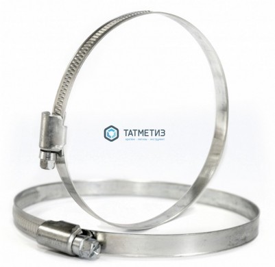 Хомут червячный  110-130мм - 9мм |  «ТАТМЕТИЗ» Хомут червячный  110-130мм - 9мм -  магазин крепежа «ТАТМЕТИЗ»