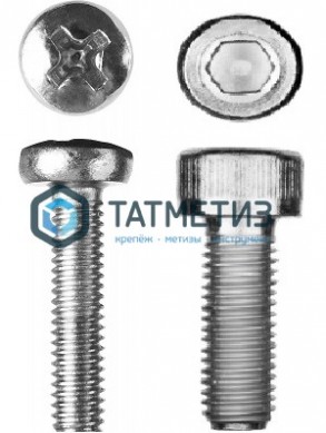 Винт DIN 912 А2 M  6 х 40 |  «ТАТМЕТИЗ» Винт DIN 912 А2 M  6 х 40 -  магазин крепежа «ТАТМЕТИЗ»