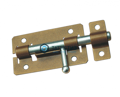 Задвижка дверная ЗД-01 пол.медь |  «ТАТМЕТИЗ» Задвижка дверная ЗД-01 пол.медь -  магазин крепежа «ТАТМЕТИЗ»