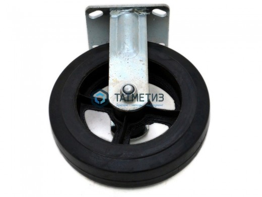 Колесо большегрузное обрезиненное с площадкой НЕповоротное d 125 мм |  «ТАТМЕТИЗ» Колесо большегрузное обрезиненное с площадкой НЕповоротное d 125 мм -  магазин крепежа «ТАТМЕТИЗ»