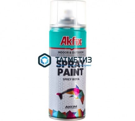 Краска аэроз. СЕРАЯ  глянц. RAL7035 400ML Gw.300Gr(6) Akfix -  магазин крепежа «ТАТМЕТИЗ»