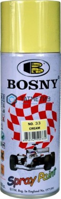 Краска аэроз. BOSNY 520 мл. №033  КРЕМОВАЯ |  «ТАТМЕТИЗ» Краска аэроз. BOSNY 520 мл. №033  КРЕМОВАЯ -  магазин крепежа «ТАТМЕТИЗ»