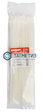 Хомут-стяжка нейлон  350 х 4,8  (100 шт/уп)  REXANT |  «ТАТМЕТИЗ» Хомут-стяжка нейлон  350 х 4,8  (100 шт/уп)  REXANT -  магазин крепежа «ТАТМЕТИЗ»